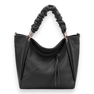 Bolsa de mão David Jones Babado Preta