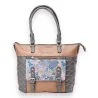 Sac à main Sweet & Candy Tropical | Design Bicolore Élégant Camel et Gris
