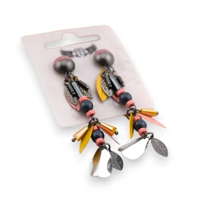 Trendy leaf drop earrings