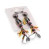 Brincos pendentes trendy com folhas