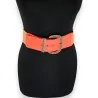 Cintura Elastica Arancione con Fibbia Dorata - Accessorio Moda Donna Trendy