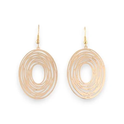 Ovale goldene Ohrringe