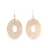 Boucles d'Oreilles Ovales Dorées Motif Spirale | Bijoux Élégants & Tendance