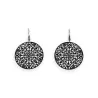 Boucles d'Oreilles Arabesque Noires | Bijoux Élégants Motif Mandala