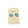 Boucles d'oreilles Ikita métal bleu | Bijoux fantaisie élégants