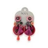 Boucles d'oreilles clips Ikita Bohème - Accessoire mode tendance multicolore