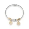 Bracelet Arbre de Vie Bicolore | Bijou Symbolique avec Strass | Mode Tendance