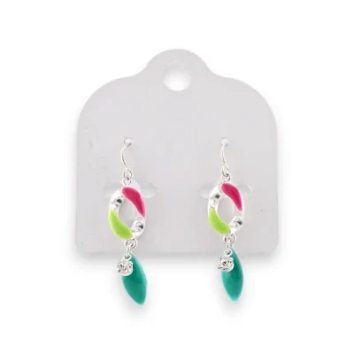 Pendientes de metal con color original marca Ikita