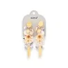 Pendientes de clip estilo bohemio chic de metal dorado marca Ikita