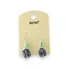 Boucles d'oreilles Ikita cubes bicolores | Bijoux fantaisie tendance