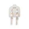 Boucles d'Oreilles Pendantes Bohème Chic Ikita - Métal Argenté et Doré