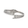 Bracelet Jonc Argenté Strass | Design Moderne et Élégant | Mode Tendance