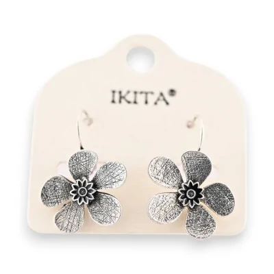 Antik-Silber Blumen Ohrringe von Ikita