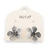 Boucles d'oreilles Fleur Argentée Ikita - Bijou Vintage Élégant | Mode Tendance