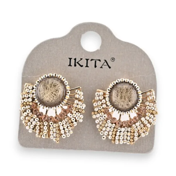 Boucles d'oreilles Ikita Soleil Doré