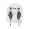 Silver Bohemian Garnet Earrings by Bohm