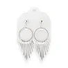 Boucles d'Oreilles Pendantes Cascade Argentée | Design Moderne & Élégant