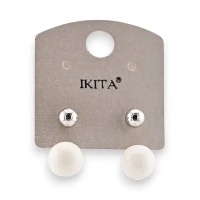 Orecchini con perla bianca di Ikita