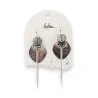 Bohemian gray shell earrings by Bohm