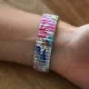 Orologio da Donna Ernest Acquerello Floreale | Bracciale Elastico Artistico