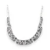 Collier Semi-Rigide Ikita Argenté | Bijou Tendance Effet Vieilli