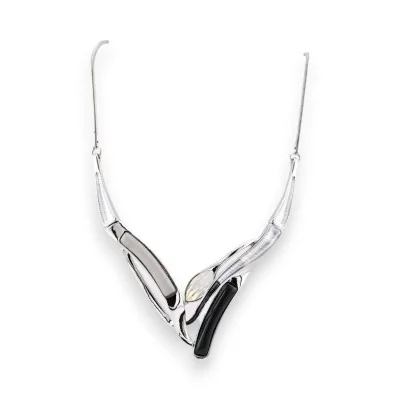 Collier Semi-Rigide Argenté...