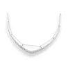 Collier Semi-Rigide Argenté Martelé Ikita | Bijou Élégant & Raffiné | Mode Tendance