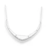 Collar Semirrígido Plateado Martillado Ikita | Joya Elegante y Refinada | Moda Tendencia