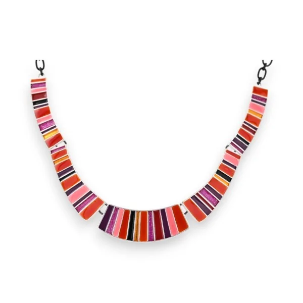 Collana semi-rigida multicolore di Ikita
