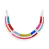 Collar plateado Arcoíris Ikita