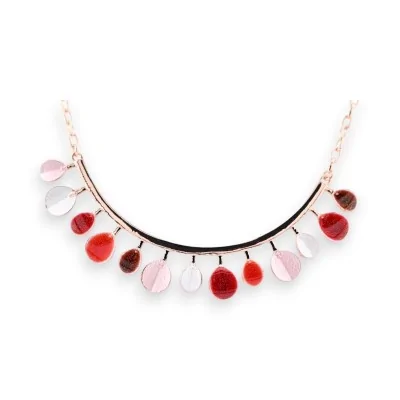 Collar semirrígido Ikita Cobre Rosado tonos rojos