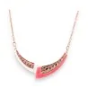 Colar Crescente Japonês Ikita Coral | Joia Elegante Estilo Nipônico