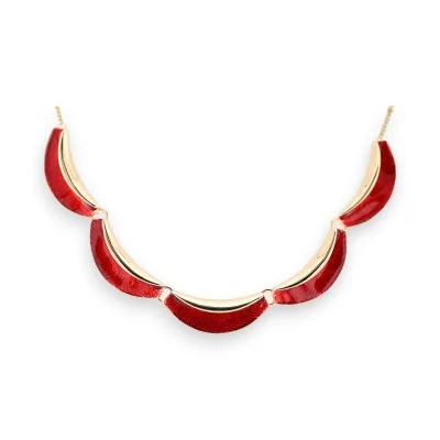 Collier semi-rigide rouge...