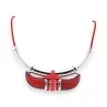 Collier Corne Design Rouge & Argent | Bijou Fantaisie Mode Tendance