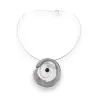 Collier Ras de Cou Spirale Argenté | Bijou Fantaisie Élégant et Tendance
