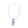 Collar Colgante Multi-Pétalos Azules Ikita - Joya de Diseño Elegante