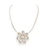Collana Fiore Cristallizzato Ikita Oro | Gioiello Fantasia Elegante | Moda Trendy