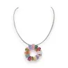 Collana Fantasia Ikita | Ciondolo Multicolore Geometrico | Moda Trendy