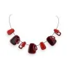 Collana Geometrica IKITA Rossa | Gioiello Design Contemporaneo | Moda Trendy