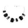 Collana Geometrica Ikita Nera - Design Contemporaneo & Elegante | Moda Trendy