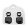 Boucles d'oreilles carrées noires Ikita | Design géométrique élégant