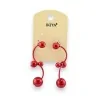 Ikita Burgundy Earrings