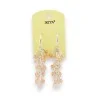 Orecchini a cascata di perle beige rosa di Ikita