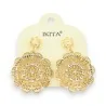 Boucles d'oreilles orientales Ikita dorées à strass | Mode Tendance