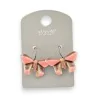 Pendientes mariposa coral y marrón de Ikita