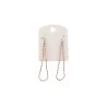 Boucles d'Oreilles Pendantes Perles Rose Irisé Élégantes | Mode Tendance