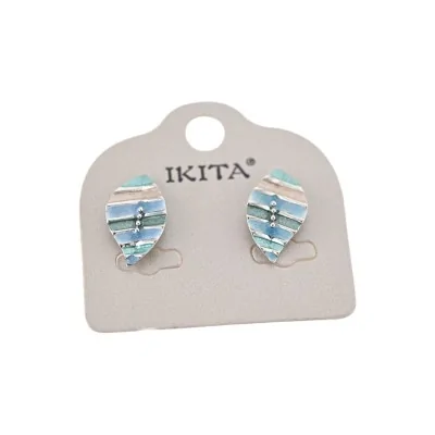 Pendientes Ikita Hojas Azules