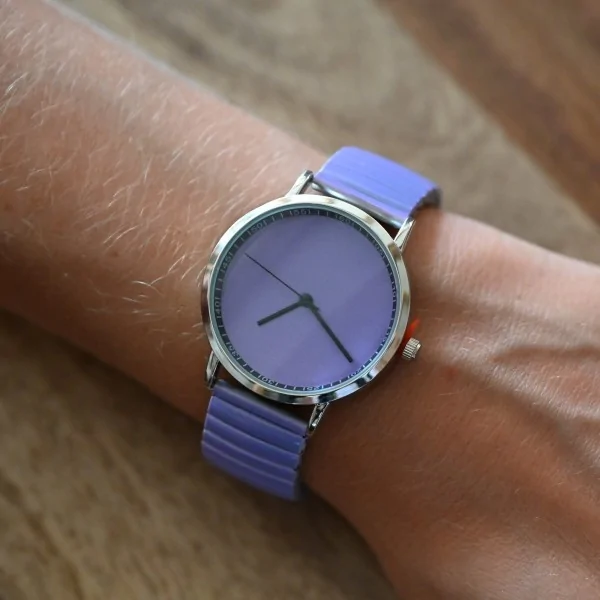 Orologio Ernest colore lilla tinta unita
