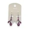 Pendientes Ikita flores Violetas
