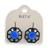 Royal blue geometric Ikita earrings